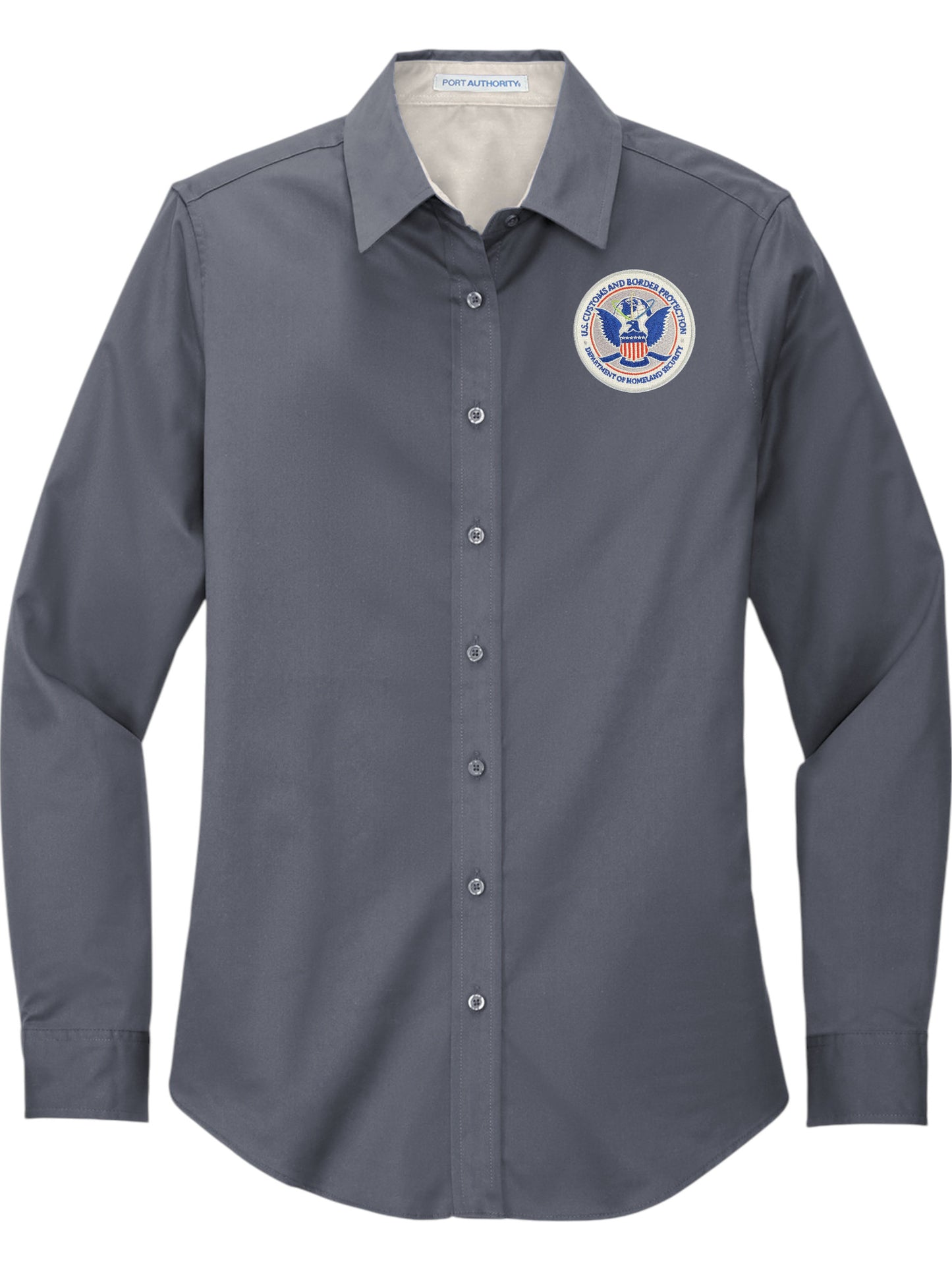 WOMEN'S CBP SEAL BUTTON UP DRESS SHIRT-L608