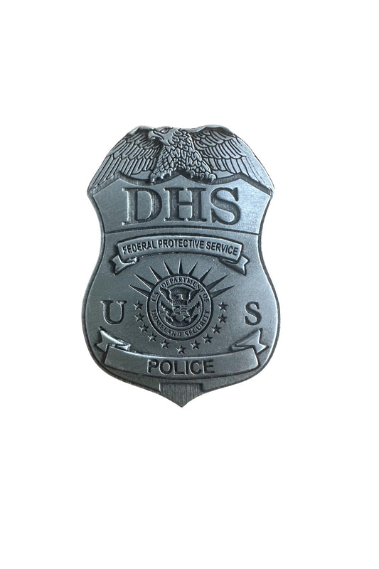 DHS FPS POLICE BADGE PEWTER MAGNET