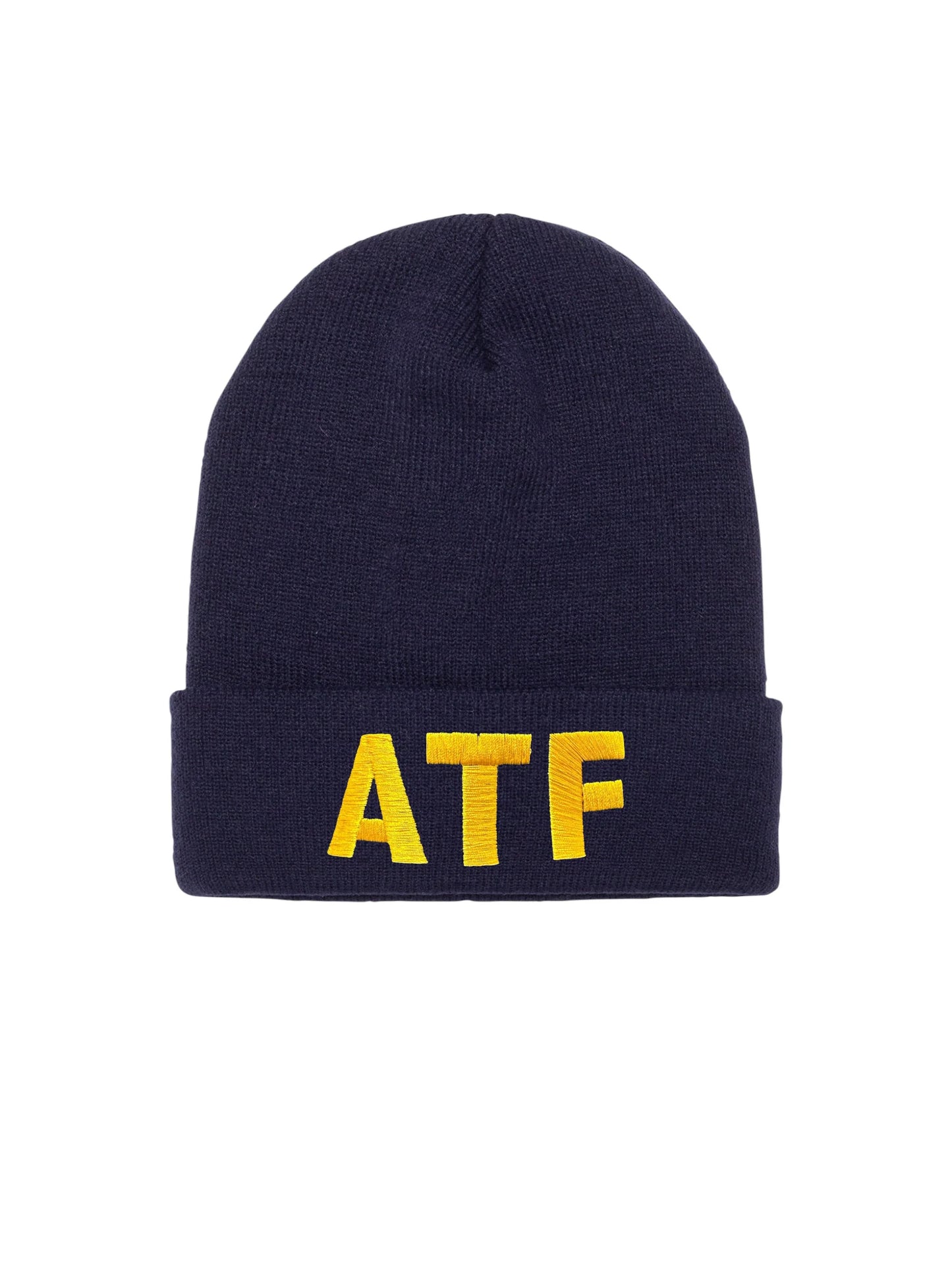 ATF LETTERS CUFFED KNIT BEANIE