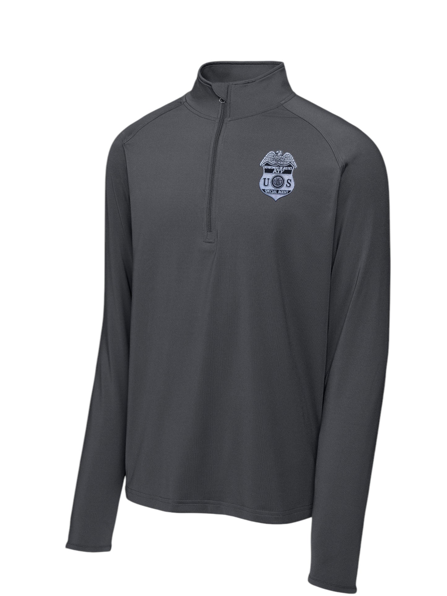 MEN'S ATF SPECIAL AGENT SPORT TEK SPORT WICK STRETCH 1/2 ZIP PULLOVER-ST850