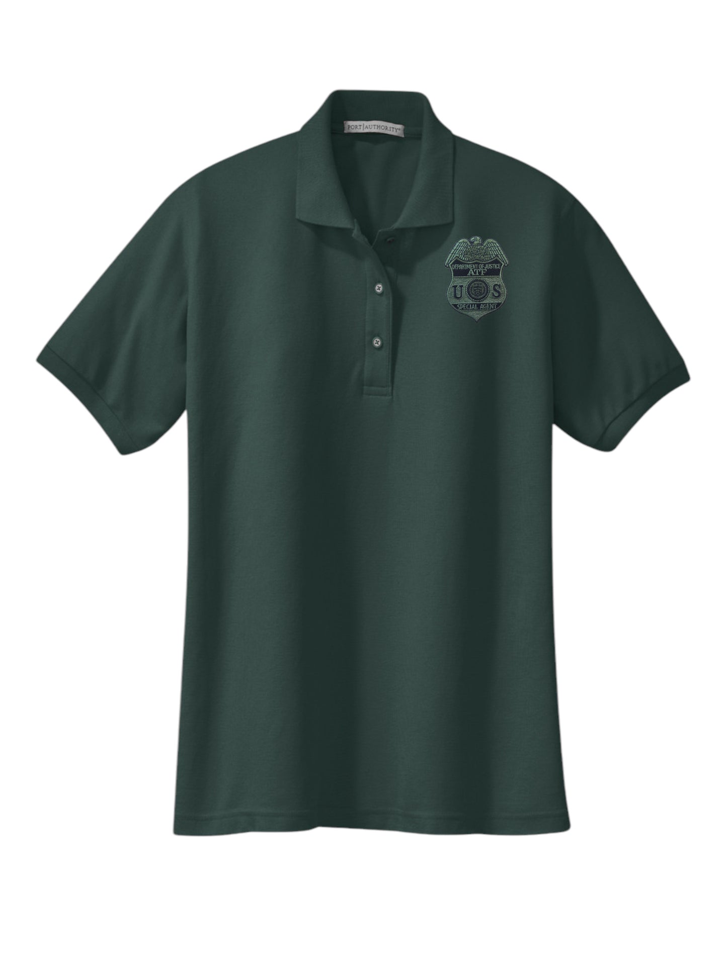 WOMENS ATF S/A BADGE PORT AUTHORITY POLO-L500