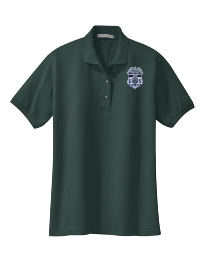 WOMENS ATF S/A BADGE PORT AUTHORITY POLO-L500