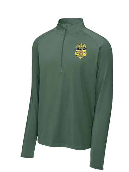 MEN'S ATF SPECIAL AGENT SPORT TEK SPORT WICK STRETCH 1/2 ZIP PULLOVER-ST850