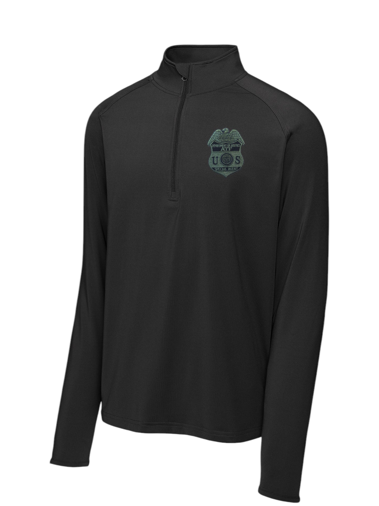 MEN'S ATF SPECIAL AGENT SPORT TEK SPORT WICK STRETCH 1/2 ZIP PULLOVER-ST850