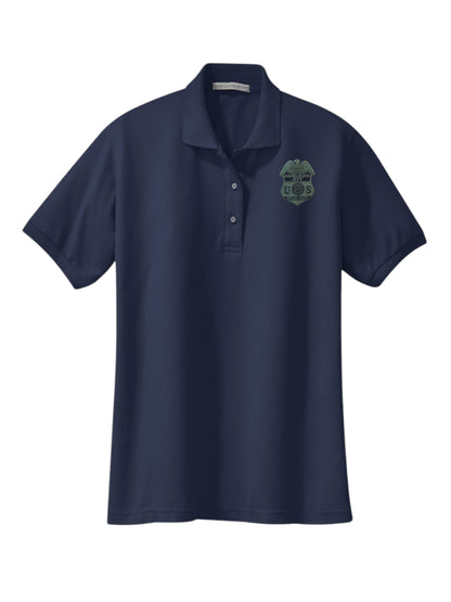 WOMENS ATF S/A BADGE PORT AUTHORITY POLO-L500