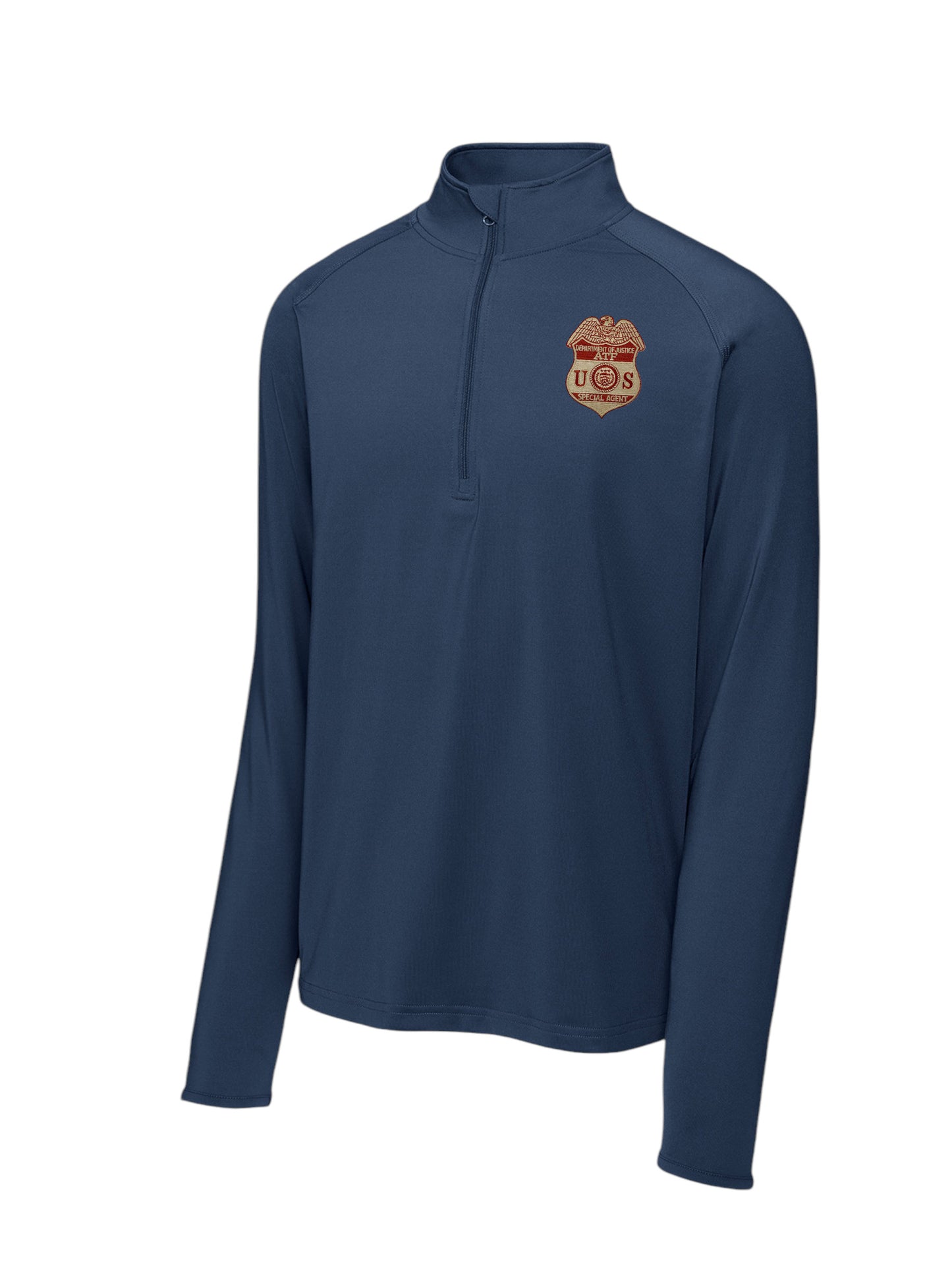 MEN'S ATF SPECIAL AGENT SPORT TEK SPORT WICK STRETCH 1/2 ZIP PULLOVER-ST850