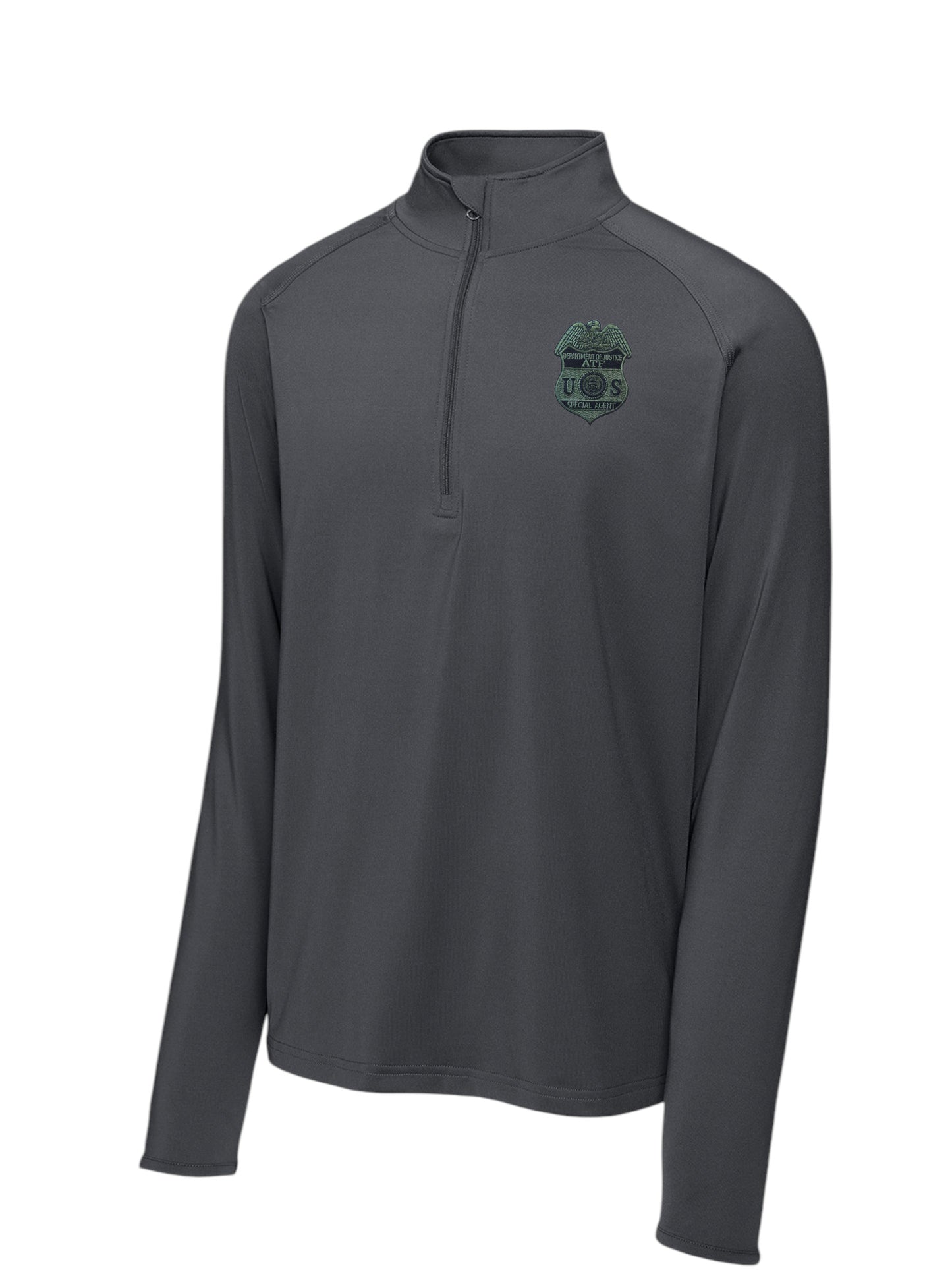 MEN'S ATF SPECIAL AGENT SPORT TEK SPORT WICK STRETCH 1/2 ZIP PULLOVER-ST850