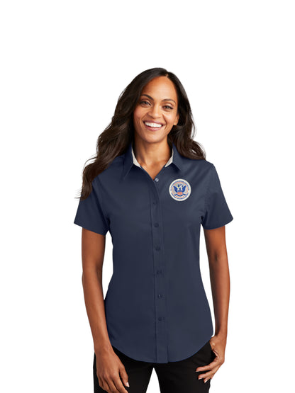 WOMEN'S CBP SEAL BUTTON UP DRESS SHIRT-L508