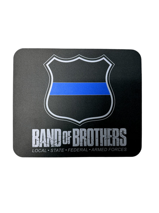 BAND OF BROTHERS BLUE LINE BADGE MOUSE PAD