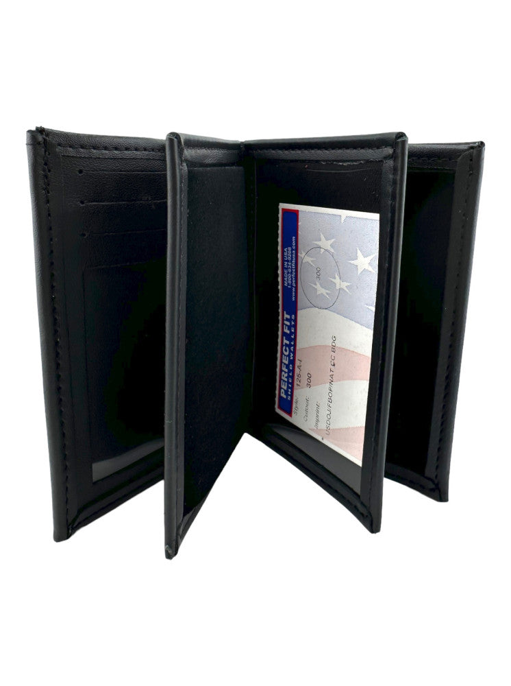 BOP BADGE WALLET 125-A USDOJ/FBOP-BLACK