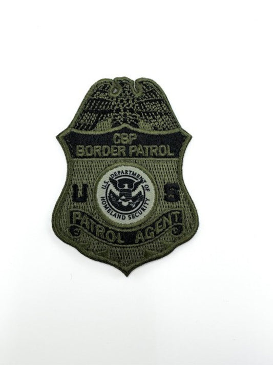 CBP PATROL AGENT BADGE PATCH-OD GREEN