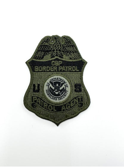 CBP PATROL AGENT BADGE PATCH-OD GREEN