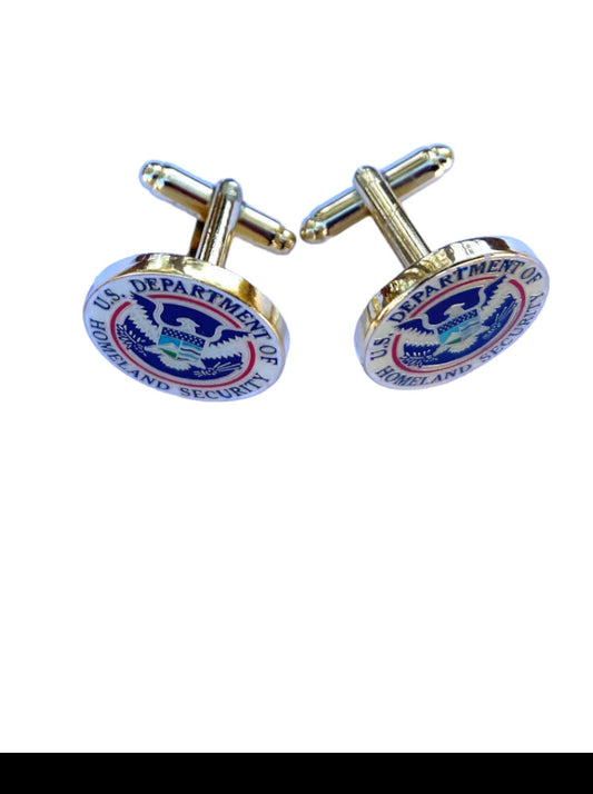 CLEARANCE DHS SEAL CUFF LINKS-CLEARANCE