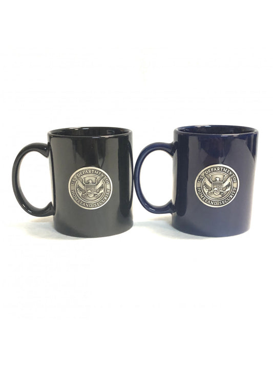 DHS COFFEE MUG WITH PEWTER SEAL