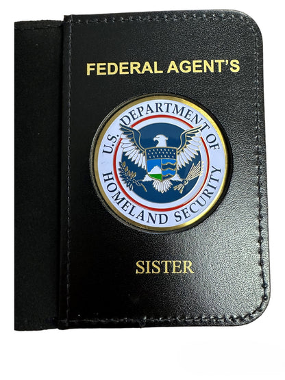 DHS MINI CREDENTIAL CASE FOR FEDERAL AGENT'S FAMILY