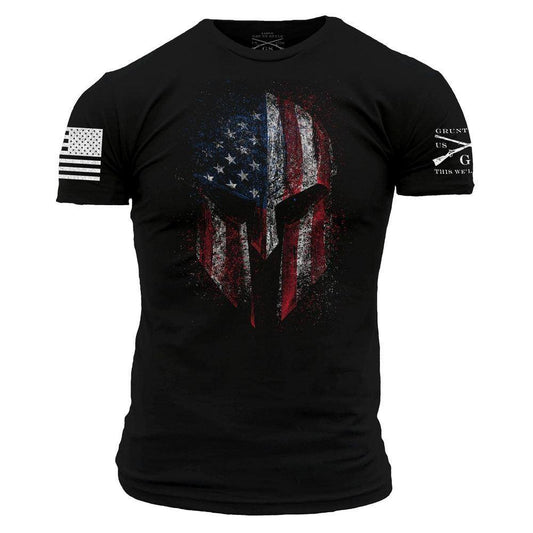 GRUNT STYLE AMERICAN SPARTAN T-SHIRT-BLACK