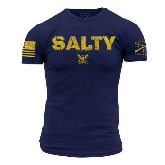 GRUNT STYLE USN SALTY T-SHIRT-NAVY