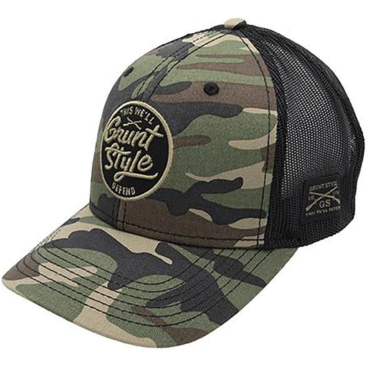 GRUNT STYLE SCRIPT LOGO HAT-CAMO