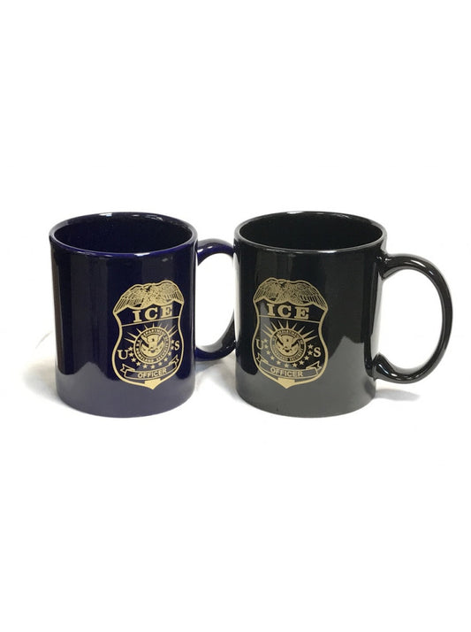 ICE COFFEE MUG WITH OFFICER BADGE