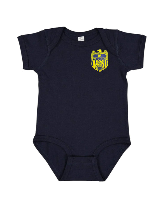 INFANT ONESIE WITH JUNIOR NCIS BADGE