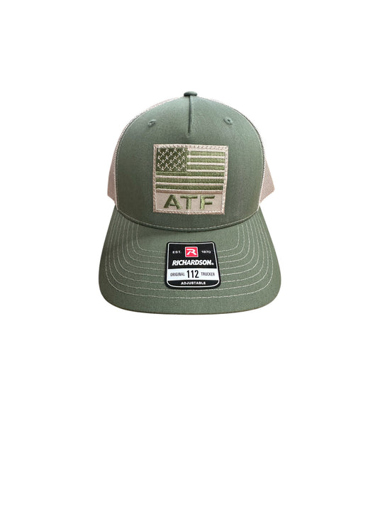 ATF FLAG RICHARDSON HAT OD/TAN-112