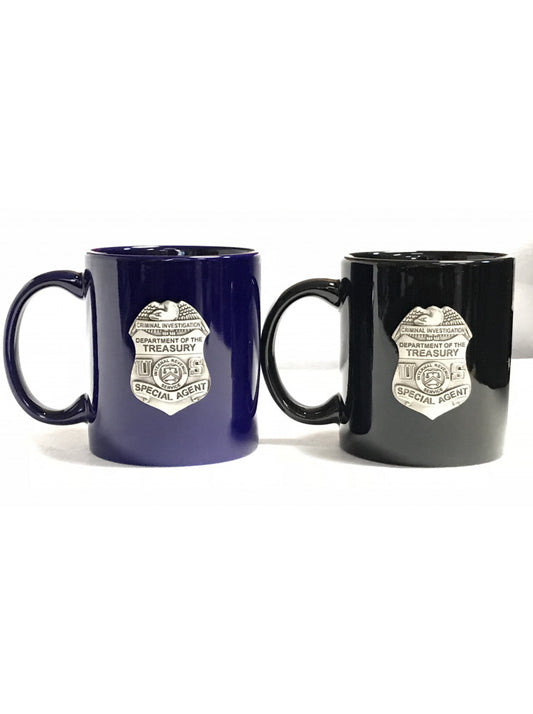 IRS-CI PEWTER COFFEE MUG