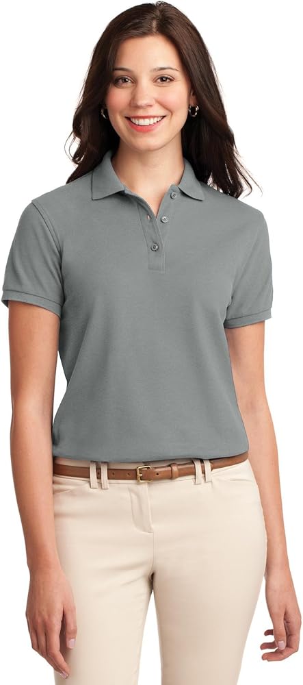 L500 WOMEN'S PORT AUTHORITY SILK TOUCH POLO