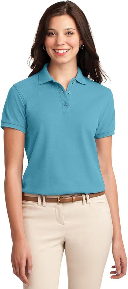 L500 WOMEN'S PORT AUTHORITY SILK TOUCH POLO