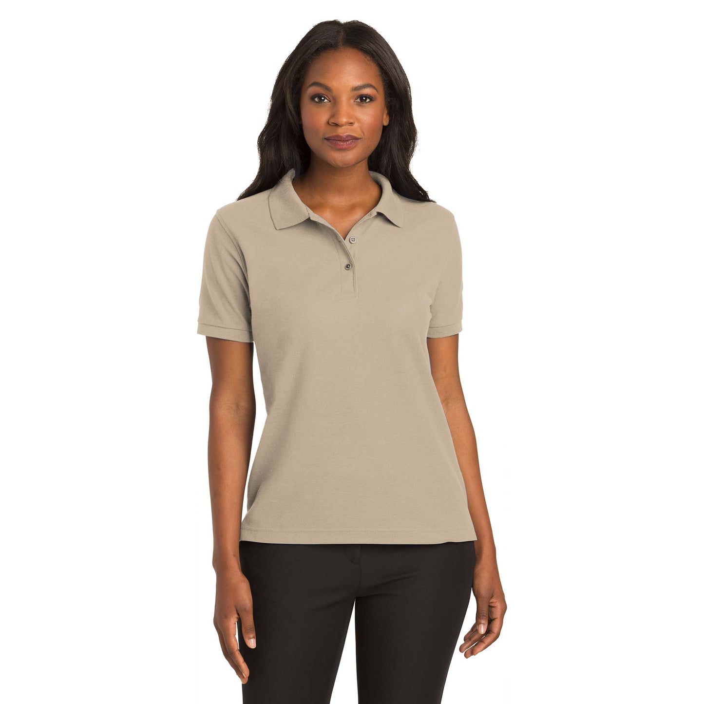 L500 WOMEN'S PORT AUTHORITY SILK TOUCH POLO