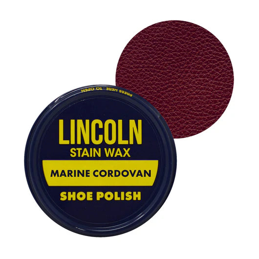 LINCOLN STAIN WAX MARINE CORDOVAN