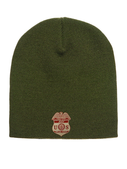 ATF SPECIAL AGENT BADGE SKULL KNIT BEANIE