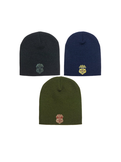 ATF SPECIAL AGENT BADGE SKULL KNIT BEANIE