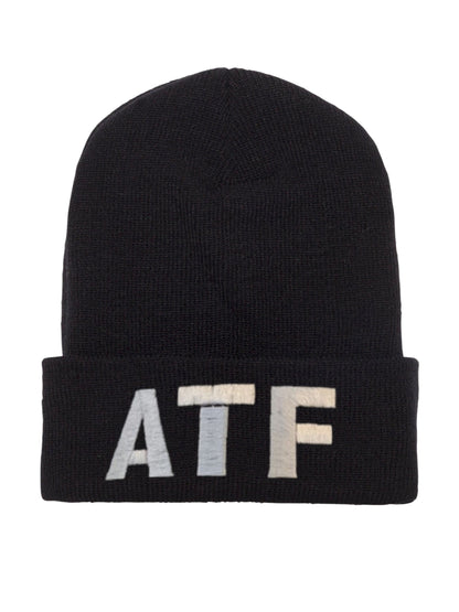 ATF LETTERS CUFFED KNIT BEANIE