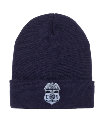 ATF SPECIAL AGENT BADGE CUFFED KNIT BEANIE