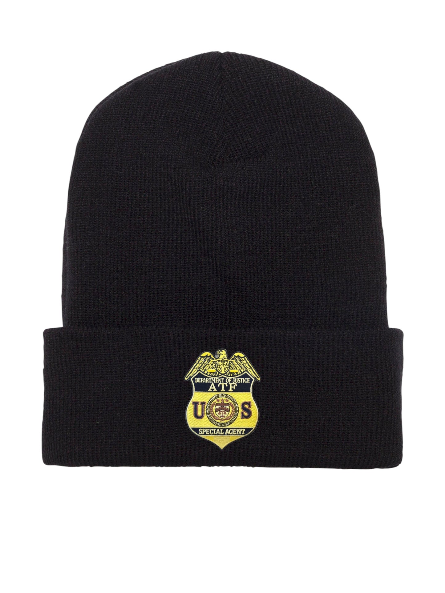 ATF SPECIAL AGENT BADGE CUFFED KNIT BEANIE