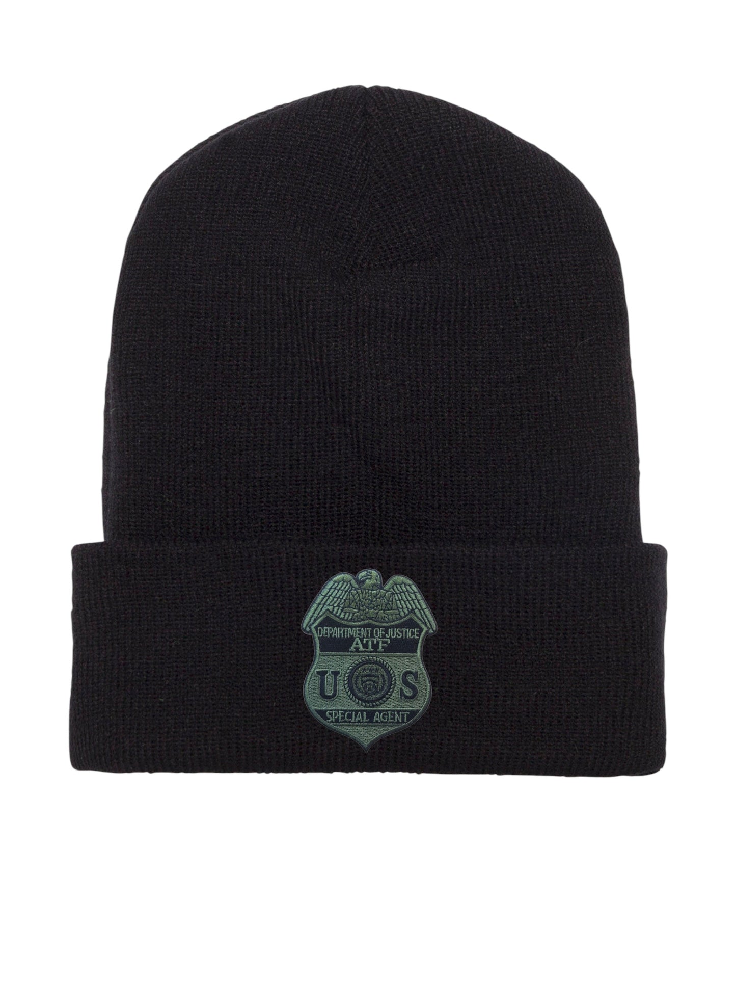 ATF SPECIAL AGENT BADGE CUFFED KNIT BEANIE