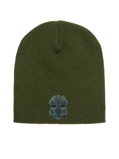 ATF SPECIAL AGENT BADGE SKULL KNIT BEANIE