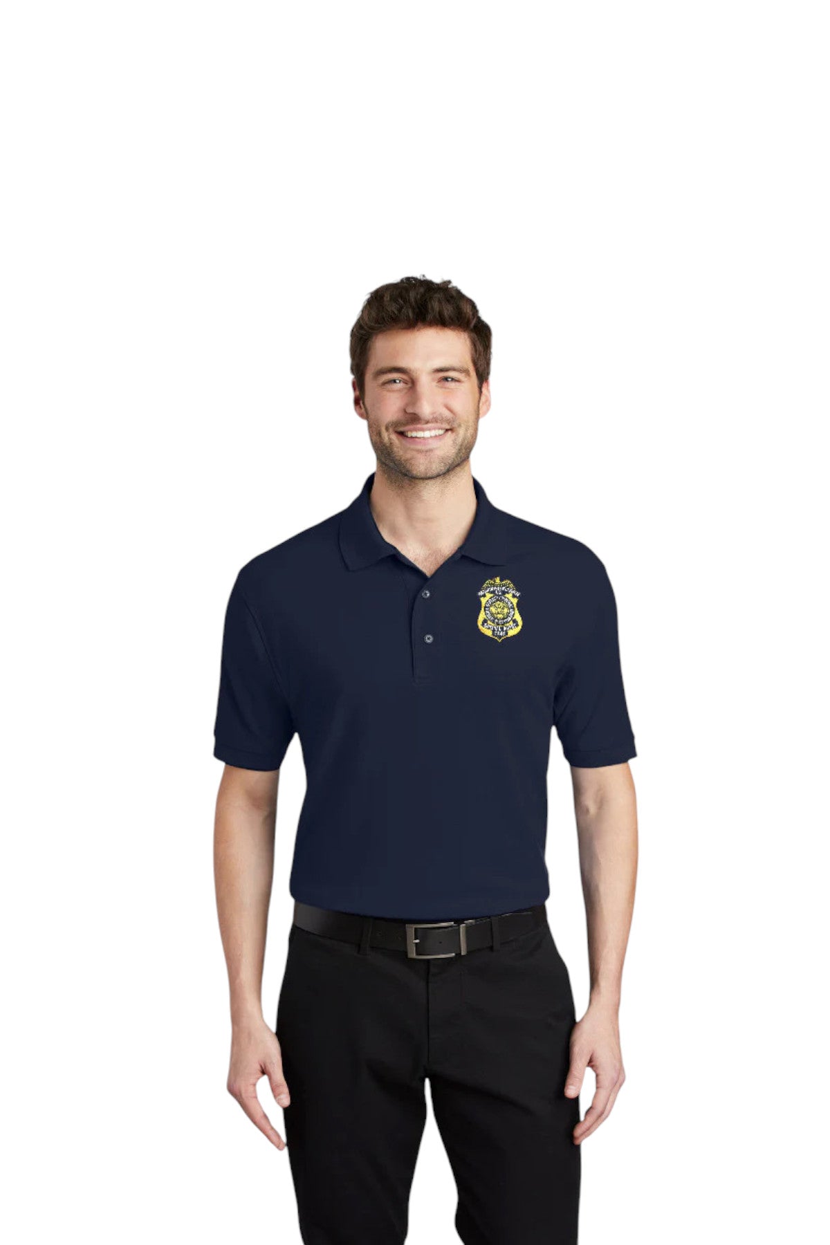 MEN'S DCIS S/A BADGE POLO-K500