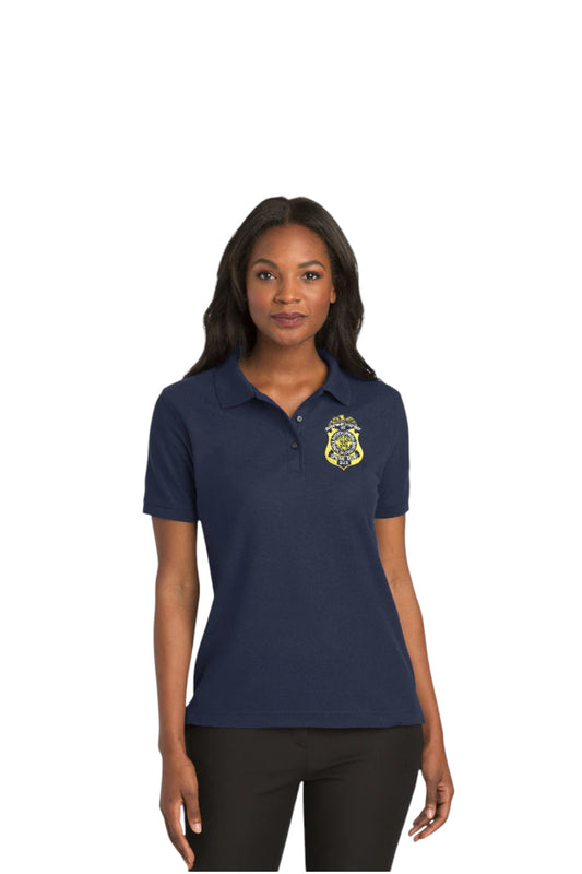 WOMEN'S DCIS S/A BADGE POLO-L500