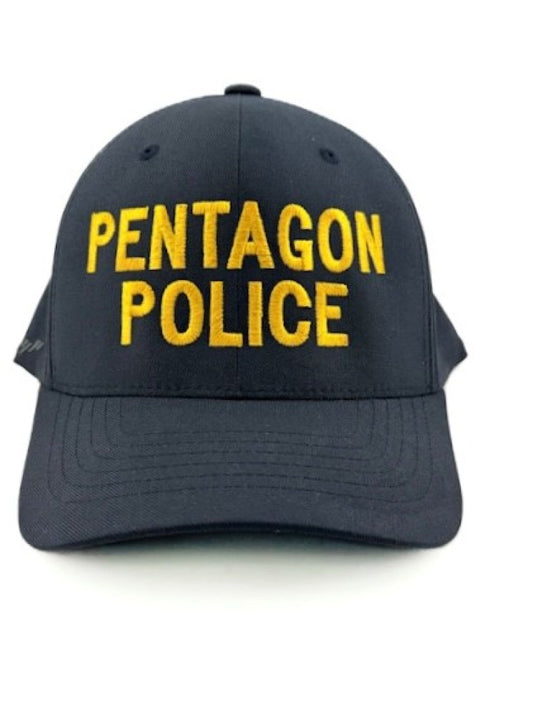 PENTAGON POLICE FLEX FIT HAT WITH GOLD LETTERS