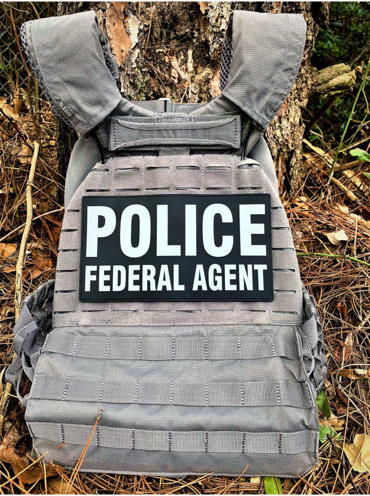 PVC POLICE FEDERAL AGENT PATCH SET (MORE COLORS AVAILABLE)