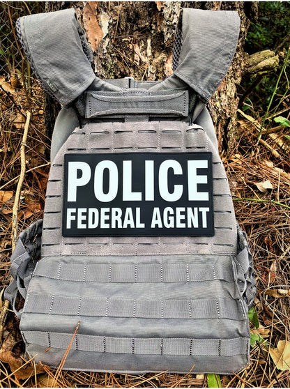 PVC POLICE FEDERAL AGENT PATCH SET (MORE COLORS AVAILABLE)