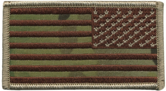 U.S. FLAG PATCH REVERSED W/ HOOK