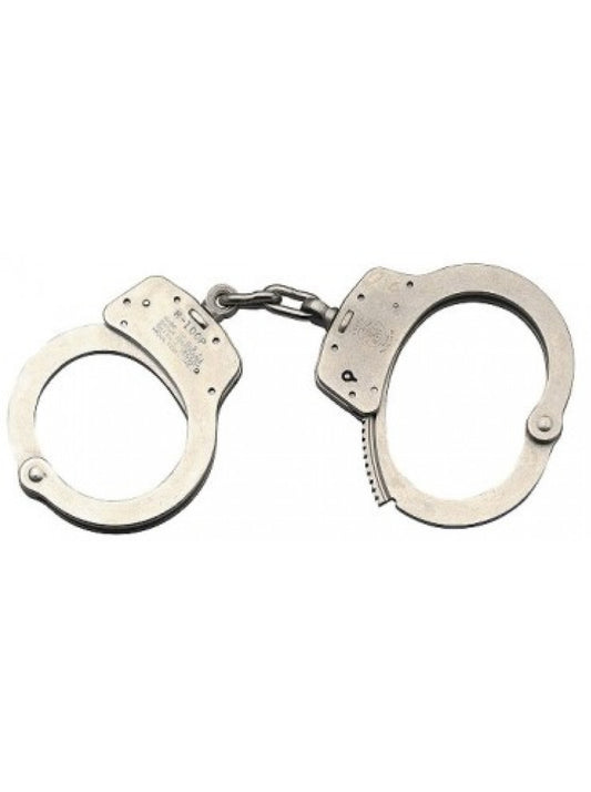 SMITH & WESSON NICKEL CHAIN HANDCUFFS MODEL 100P