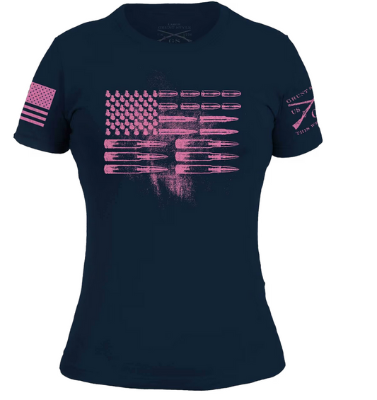 GRUNT STYLE LADIES AMMO FLAG T-SHIRT