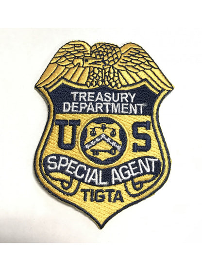 GOLD TIGTA S/A BADGE PATCH 3 1/2 INCH