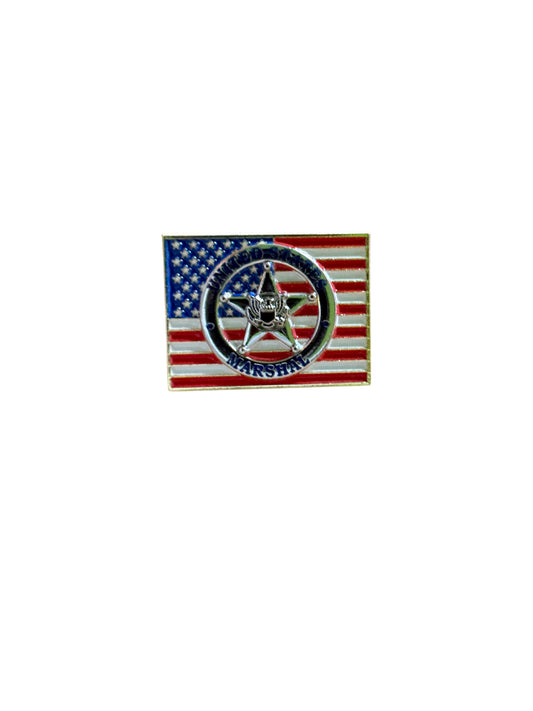 USMS FLAG TIE PIN-GOLD/MULTI