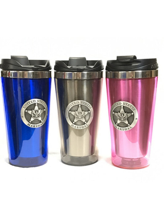 TUMBLER W/ PEWTER USMS STAR