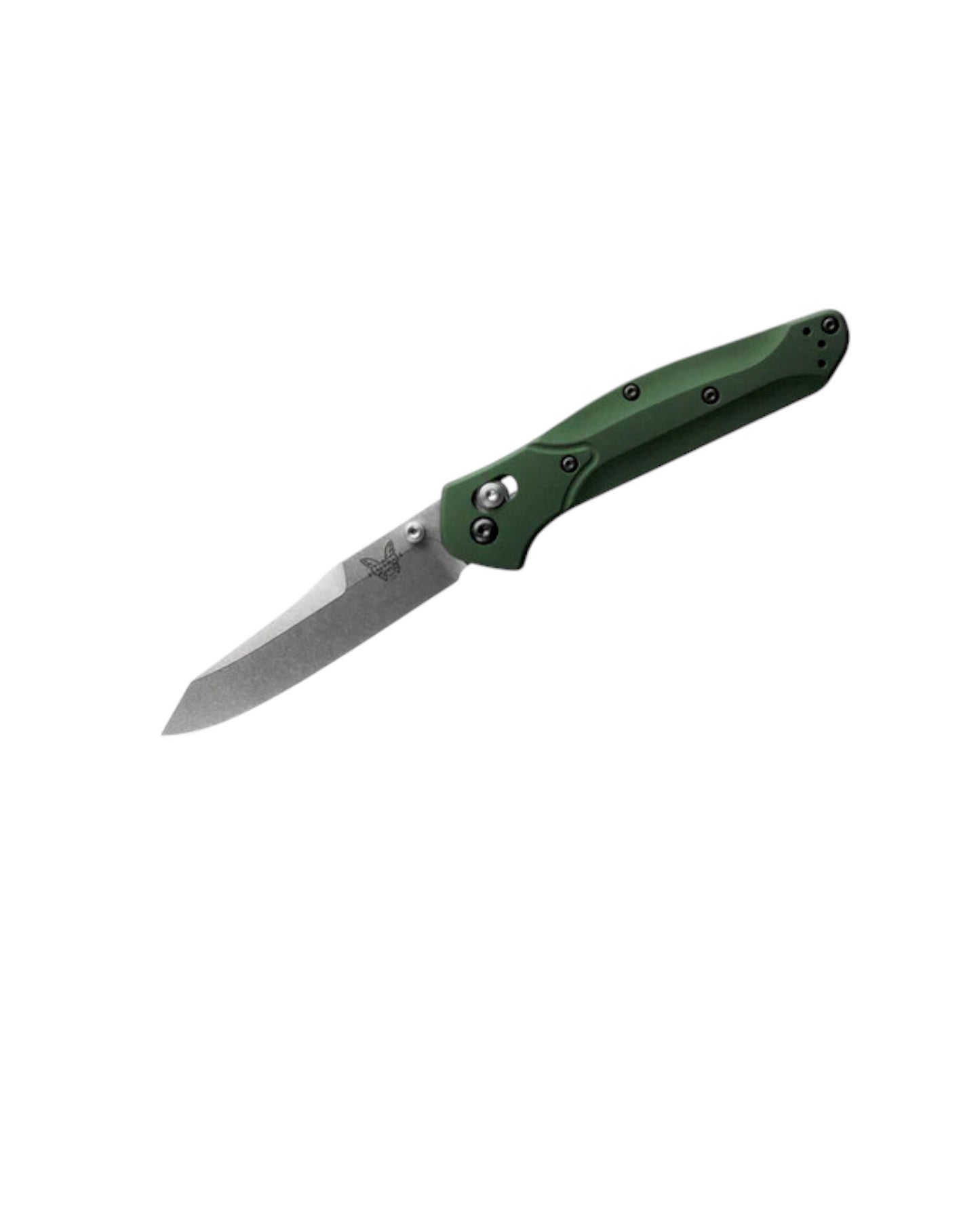 BENCHMADE 940 OSBORNE GREEN ALUMINUM KNIFE