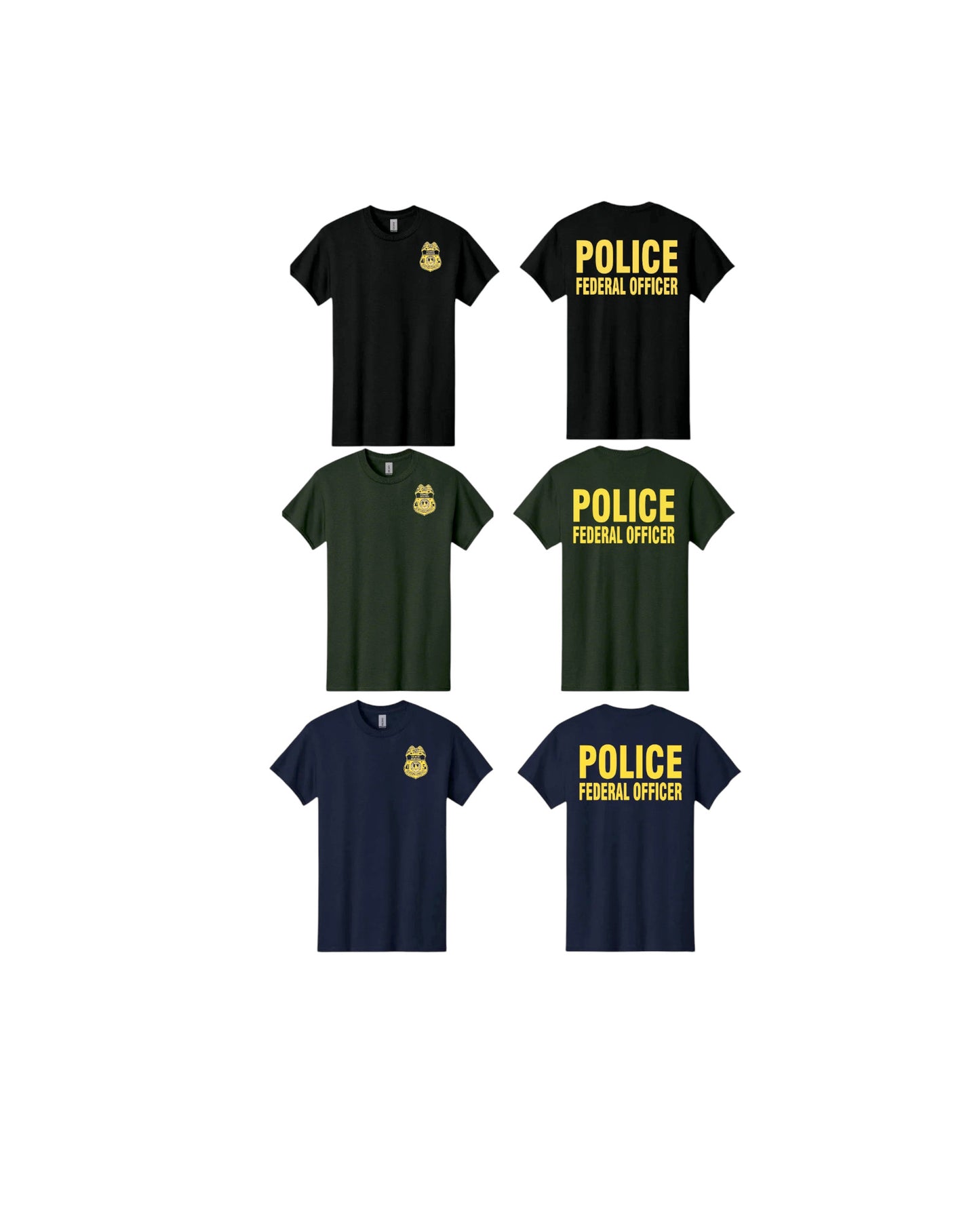 USFS ENFORCEMENT POLICE FEDERAL OFFICER T-SHIRT-5000